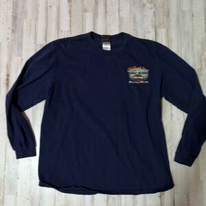 Vintage Harley Davidson Chillicothe Pass Skagway Alaska Long Sleeve Shirt XL